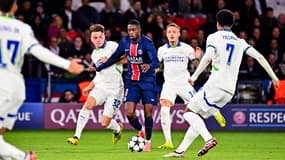 Ousmane Dembélé lors de PSG-PSV Eindhoven, le 22 octobre 2024 en Ligue des champions