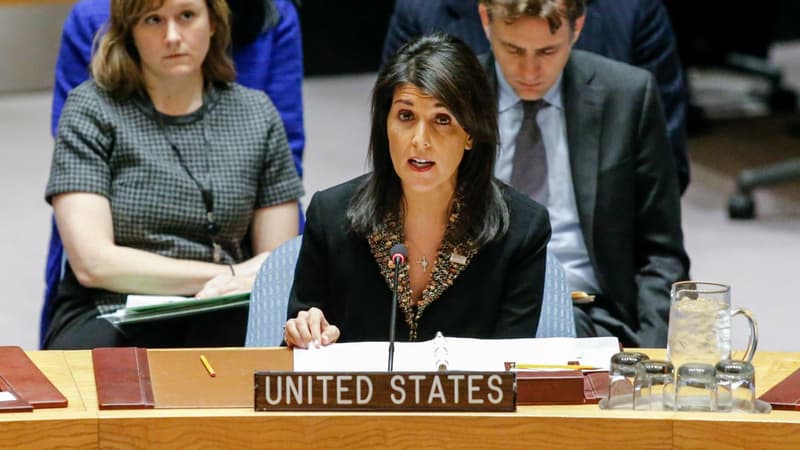 Nikki Haley, l'ambassadrice américaine à l'ONU, le 18 décembre 2017.