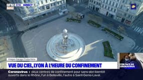 La place Bellecour à l'arrêt, les quais désertés... les images de Lyon filmées par drone, à l'heure du confinement