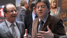 François Hollande et Jean-Luc Mélenchon, ici en 2010.