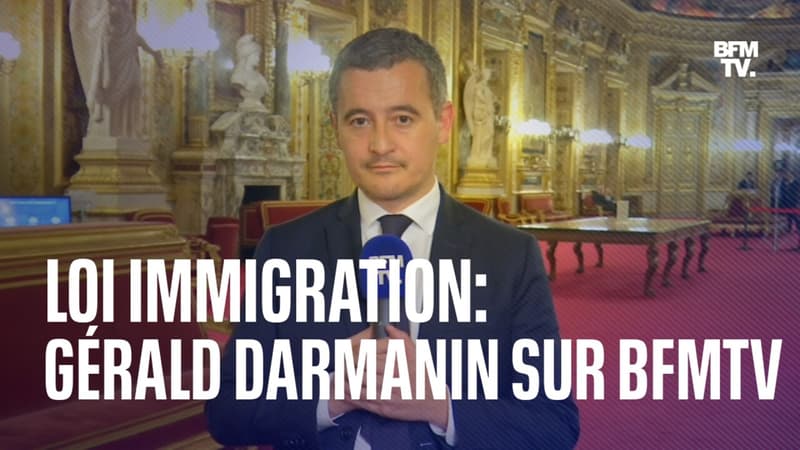 Loi immigration: l'interview de Gérald Darmanin sur BFMTV en intégralité