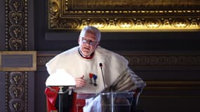 Le procureur général de la Cour de cassation Rémy Heitz lors de l'audience solennelle d'ouverture de la Cour de cassation, la plus haute juridiction judiciaire française, au palais de justice historique de Paris, le 10 janvier 2025.