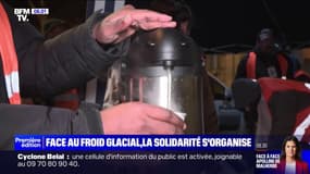 Face au froid, des associations distribuent des repas chauds aux personnes sans-abri 