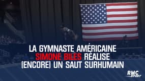 La gymnaste américaine Simone Biles réalise (encore) un saut surhumain