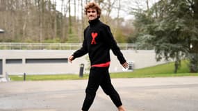 Antoine Griezmann à son arrivée à Clairefontaine en mars 2019.