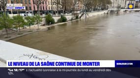 Lyon: le niveau de la Saône continue de monter
