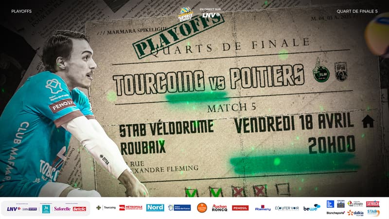 Vivez la fin de saison du Tourcoing Lille Métropole Volley en partenariat avec BFM Grand Lille