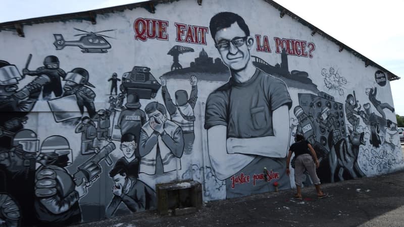 La fresque en hommage à Steve Maia Caniço, disparu après une intervention policière controversée. (photo d'illustration)