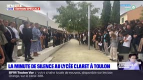 Hommage à Dominique Bernard, tué à Arras: la minute de silence au lycée Claret de Toulon