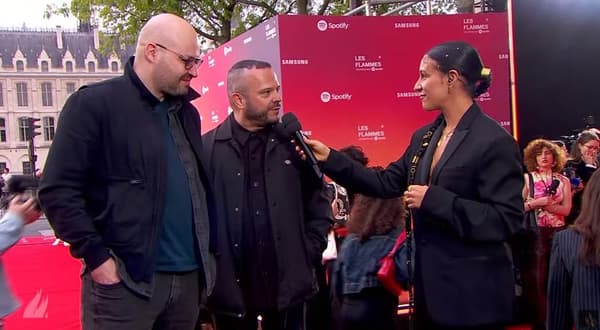 Des représentants du label Allpoints sur le tapis rouge des Flames, le 25 avril 2024