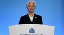La présidente de la BCE, Christine Lagarde, à l'issue de la première réunion du Conseil des gouverneurs depuis le début du conflit en Ukraine, le 10 mars 2022 à Francfort