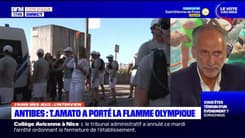 J'aime mes jeux du mercredi 3 juillet - Antibes : T. Amato a porté la flamme olympique