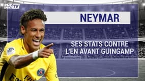 Les stats de Neymar contre l'En Avant Guingamp, taille patron