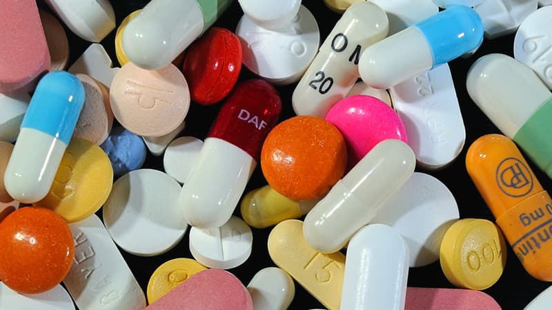 Abus de médicaments. (Illustration)