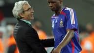 Le capitaine des Bleus n'aime pas quand on ne le fait pas jouer. A l'image du match contre le Togo (2-0), en phase de poules du Mondial 2006. Sorti à la 81e, il ne cache pas sa mauvaise humeur au sélectionneur...