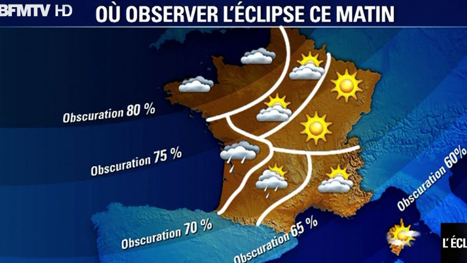 Où observer l'éclipse ce matin ? Où observer l'éclipse ce matin ?