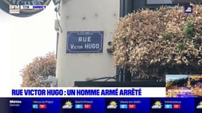 Rue Victor Hugo : un homme armé d'un couteau arrêté 