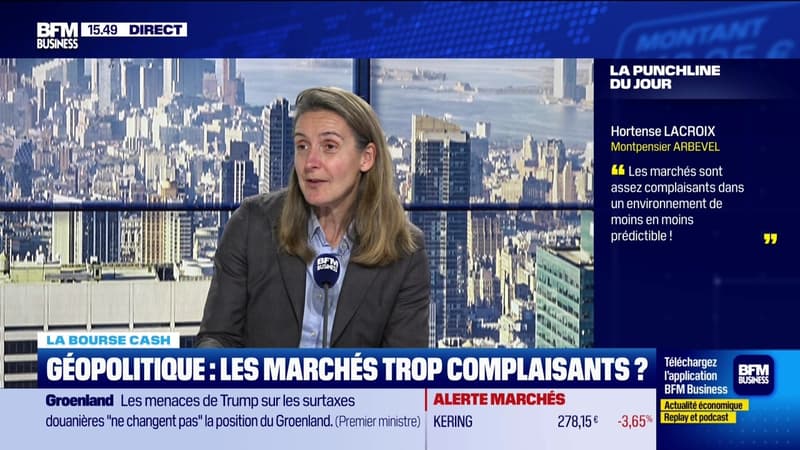 La bourse cash : "Les marchés sont assez complaisants dans un environnement de moins en moins prédictible" - 19/01
