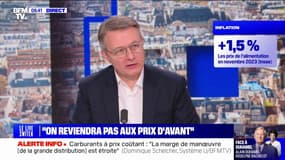 "L'objectif est de passer clairement sous la barre des 5% de l'inflation alimentaire" affirme Dominique Schelcher, PDG de Système U