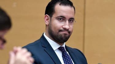 Alexandre Benalla devant la commission d'enquête du Sénat.