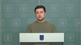 Volodymyr Zelensky s'exprime à la télévision ukrainienne