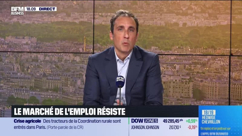 Arnaud Brun (Adéquat) : Le marché de l'emploi résiste - 08/01