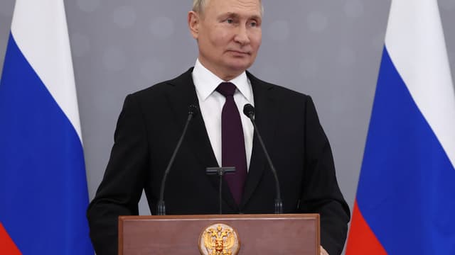 Le président russe Vladimir Poutine à Astana, au Kazakhstan, le 14 octobre 2022.