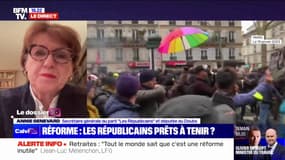 Annie Genevard (LR) sur la réforme des retraites: "Si on reste à un statu quo, c'est la mort annoncée du régime par répartition"