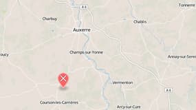L'accident s'est produit sur la commune de Mouffy, au sud d'Auxerre, dans l'Yonne.