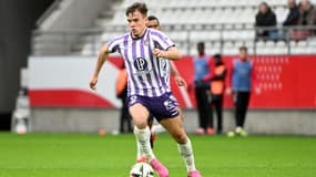 Thijs Dallinga avec Toulouse en février 2024.