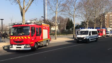 Un périmètre de sécurité a été mis en place après l'incident.