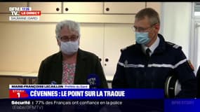 Marie-Françoise Lecaillon, préfète du Gard: "Ce qui nous importe et c'est pour ça que de gros moyens sont mobilisés, c'est de retrouver" le fugitif