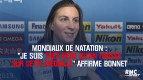 Mondiaux de natation : "Je suis très fière qu’on finisse sur cette médaille" confie Bonnet