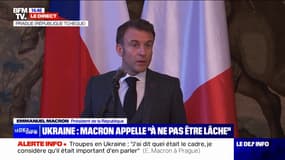 Troupes en Ukraine: "On n'a jamais envie de voir les choses telles qu'elles sont mais nous devons être lucides" déclare Emmanuel Macron en visite en République Tchèque