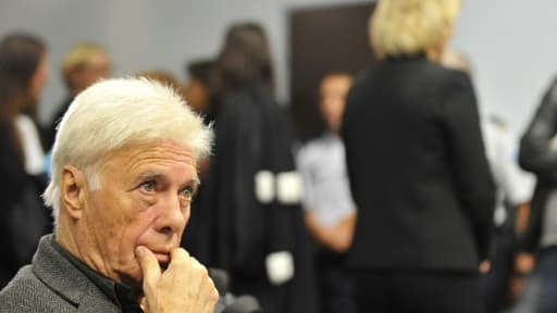 Guy Bedos le 7 septembre au tribunal de Nancy, où il comparaît pour injure publique envers Nadine Morano