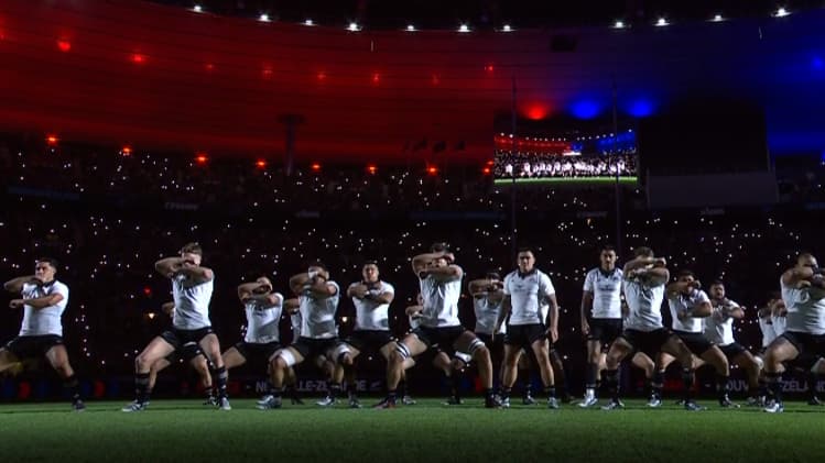 Le haka des All Blacks contre le XV de France, 16 novembre 2024 au Stade de France