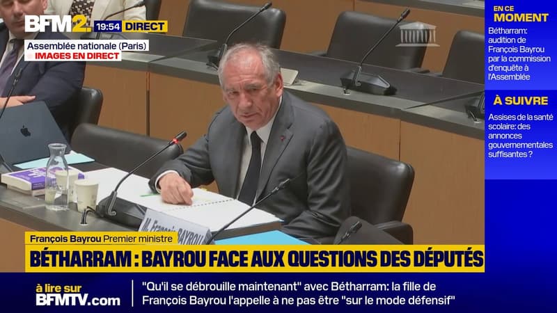 Bétharram: François Bayrou aborde ses relations avec le juge Mirande en charge de l'affaire