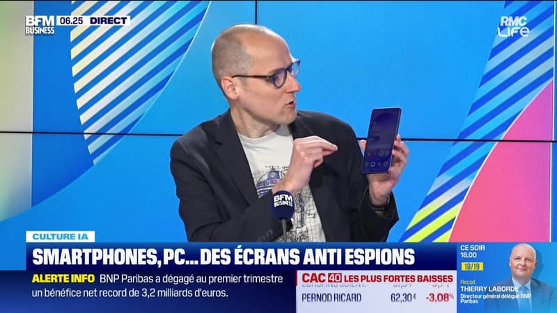 Culture IA : Smartphones, PC... des écrans anti-espions, par Anthony Morel - 30/04