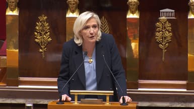 Marine Le Pen, le 16 octobre 2025, à l'Assemblée nationale