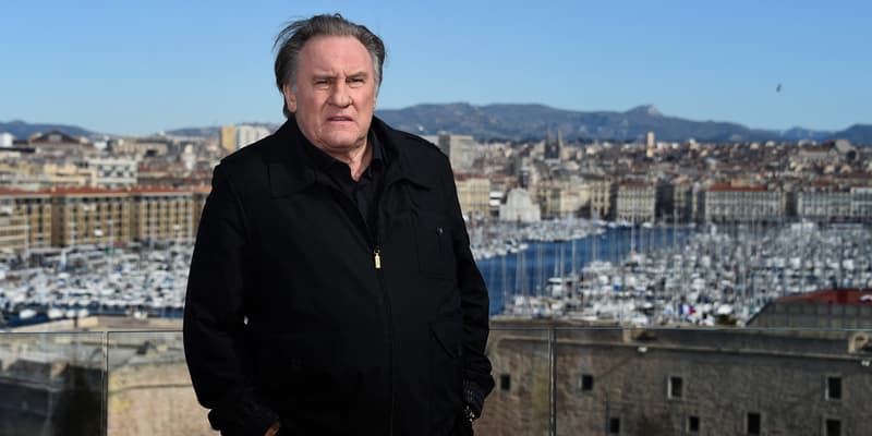 Gérard Depardieu à Marseille le 18 février 2018.