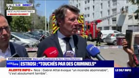 Incendie à Nice: "La détermination est grande(...)ici la République doit l'emporter sur tout le reste" déclare Christian Estrosi