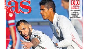 Karim Benzema en une de la presse espagnole après son doublé contre Elche