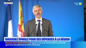 Laurent Wauquiez épinglé pour des déjeuners coûteux à la région