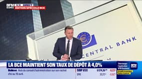 La BCE maintient son taux de dépôt à 4,0%