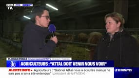 "On a envie d'y croire, on espère qu'il va y avoir du changement": Marie-Sophie Rosentritt, agricultrice dans les Yvelines, réagit à la réception de syndicats agricoles à Matignon