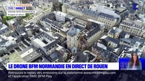 BFM Normandie: les images de drone au-dessus de Rouen