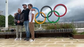Stefan, Julien et Luka sont revenus sur les traces du village olympique, avec un grand bonheur.