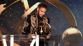 Neymar aux Trophées UNFP, à Paris le 13 mai 2018