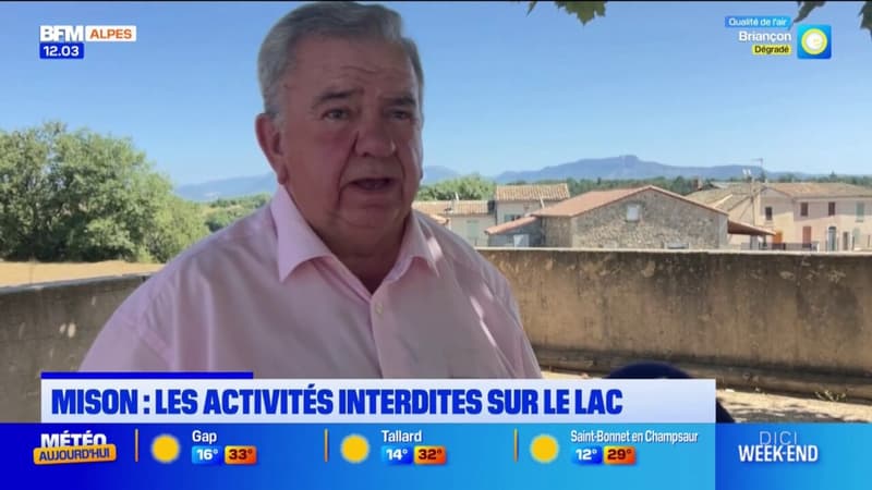 Mison: les activités interdites sur le lac dont le niveau est trop bas