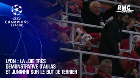 Lyon : la joie très démonstrative d’Aulas et Juninho sur le but de Terrier